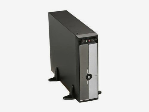  Rosewill Slim MicroATX Computer Case with ATX12V Flex 300W Power Supply, Black/Silver R379-M