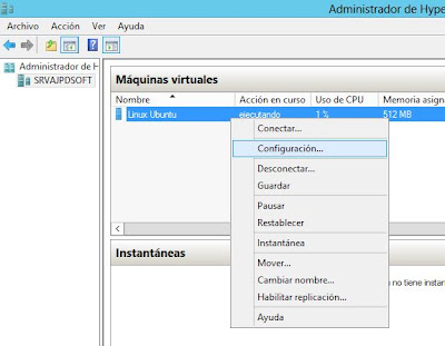 Agregar nueva mquina virtual a Hyper-V en Windows Server 2012