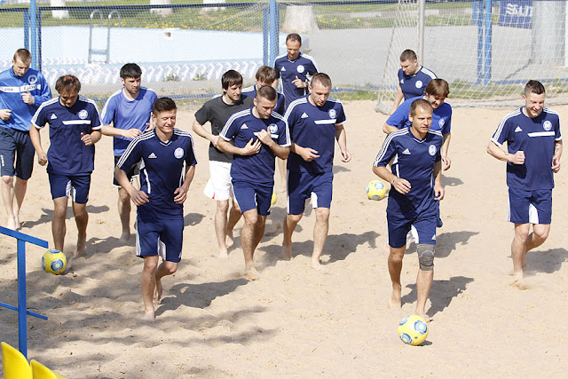 Пляжная команда БАТЭ готовится к дебюту в еврокубках — фото