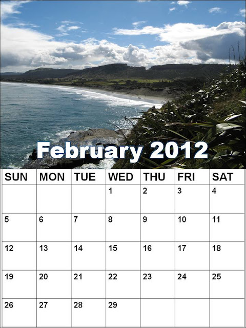 blank calendar template february 2011. Blank Calendar February 2012
