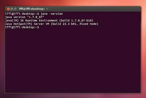 Java 7 Update 7 su Ubuntu - verifica