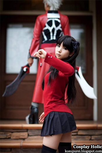 fate/stay night cosplay - archer and tohsaka rin by kanda midori