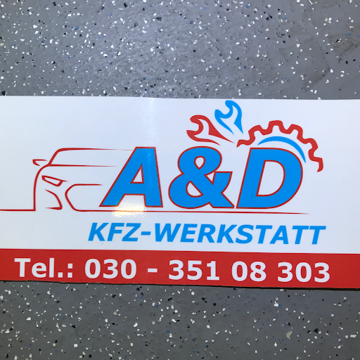 A&D KFZ WERKSTATT Spandau logo