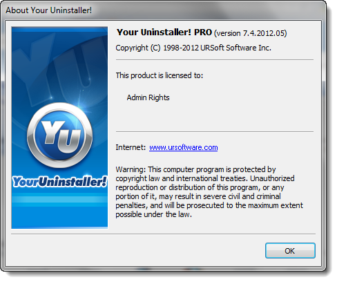 Your Uninstaller! Pro 7.4.2012.05 Final Full - Phần mềm gỡ bỏ ứng dụng chuyên nghiệp Chiplove