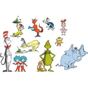 Dr Seuss Wall Decals Cat in