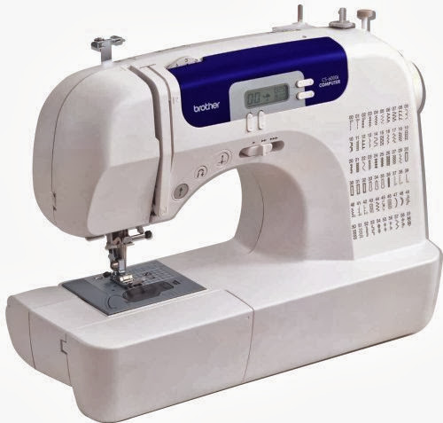 Brother CS6000i Feature-Rich Sewing Machine With 60 Built-In Stitches, 7 styles of 1-Step Auto-Size Buttonholes, Quilting Table, and Hard Cover