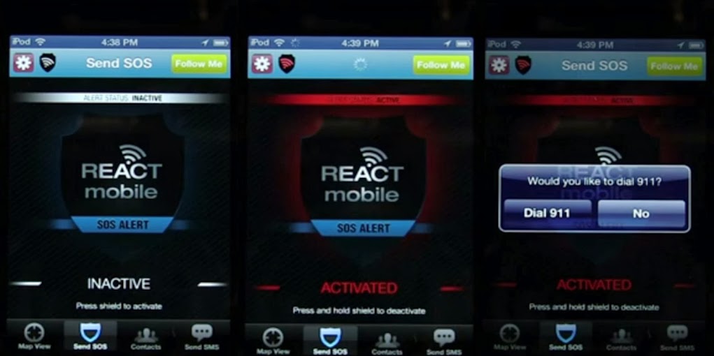 React Mobile Allows You to Send an SOS Alert in an Emergency