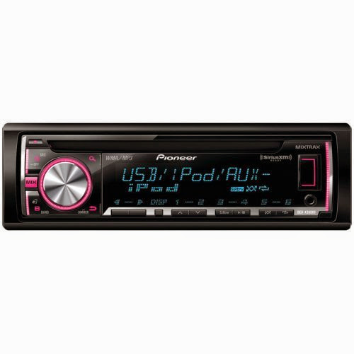  PIONEER DEH-X3600S CD RECEIVER WITH MIXTRAX(TM), SIRIUSXM(TM) READY, ANDROID(TM) MEDIA ACCESS, 2 SETS RCAS
