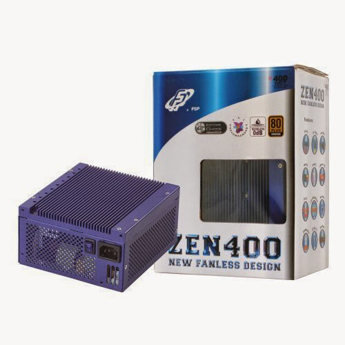 FSP Group 400W ATX Power Supply Fanless 80PLUS Bronze Certified (ZEN400)
