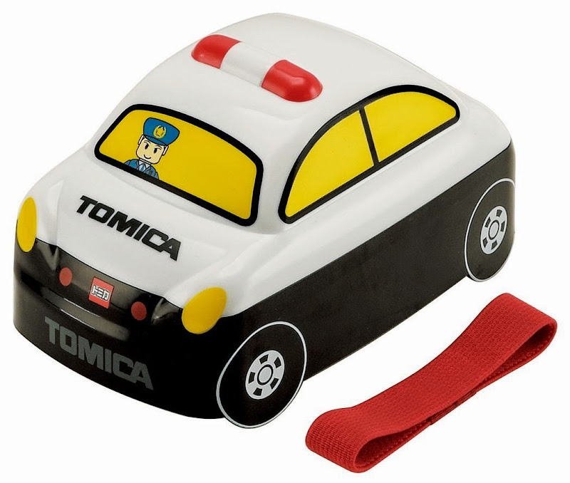 Hộp cơm trưa có hình dáng bên ngoài là chiếc Tomica cảnh sát  