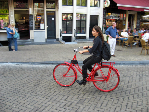 Costumbres ciclistas en Amsterdam
