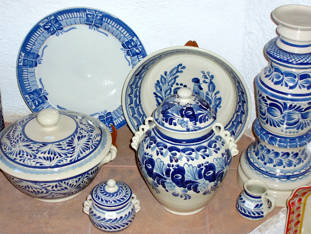 blue and white ceramics