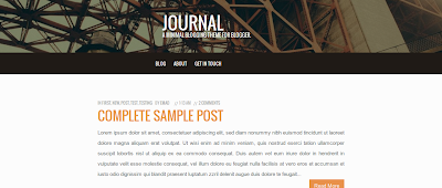 Journal Blogger Template