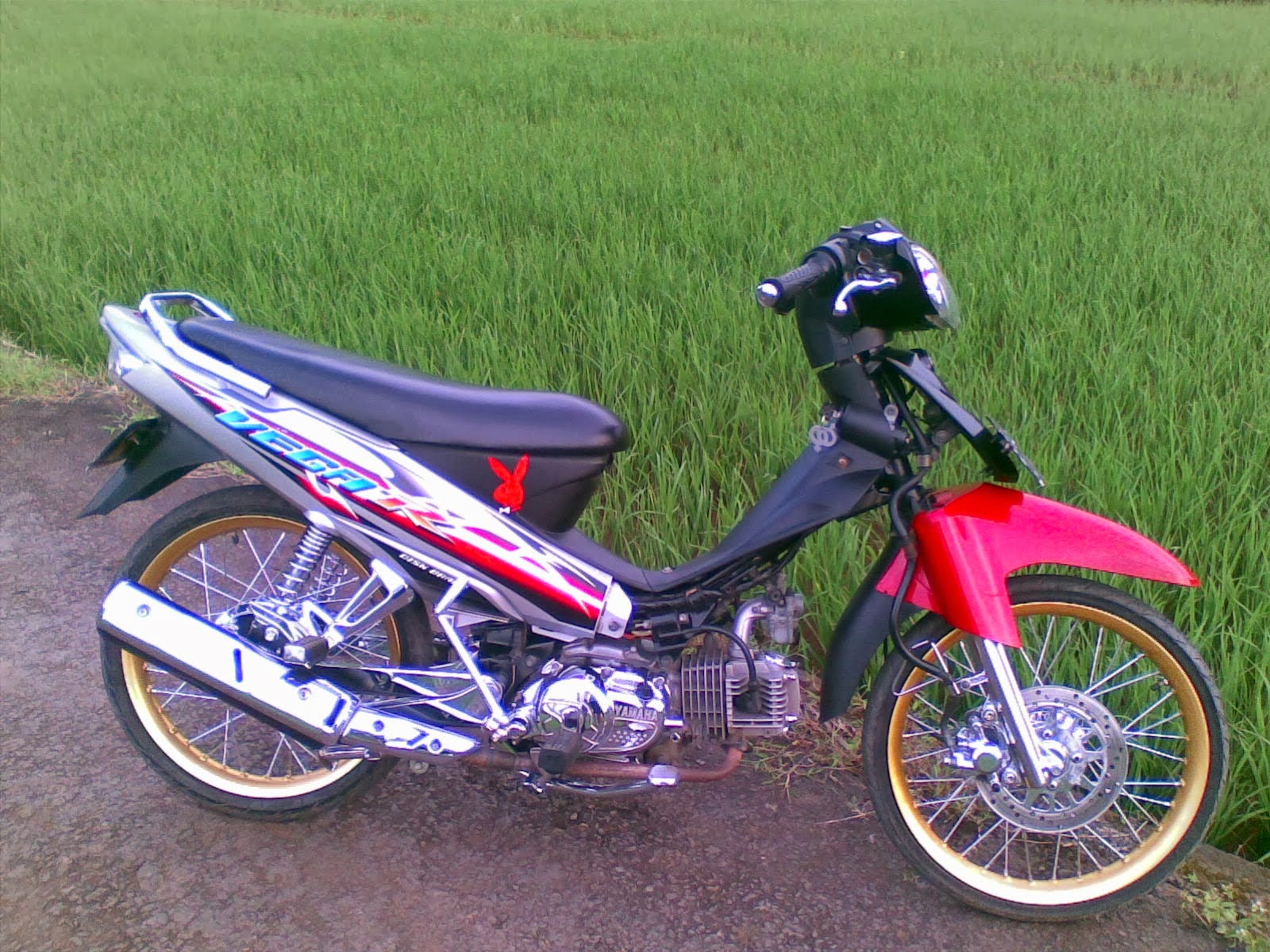 Modifikasi Motor Cross Yamaha Fiz R MOTOR