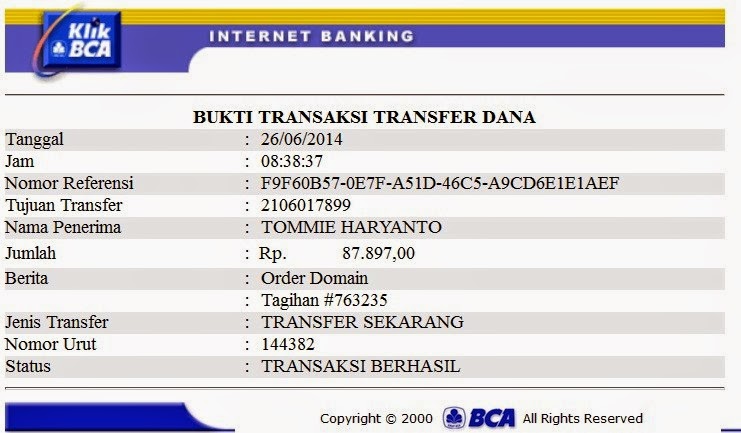 internet banking bca