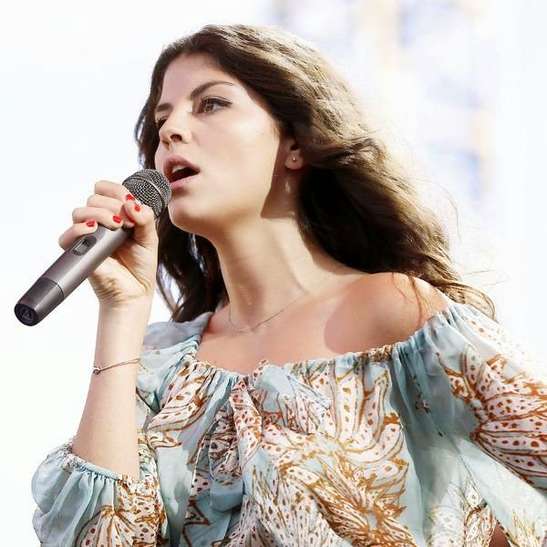 Canadian singer Nikki Yanofsky performs on stage during Nice Jazz Festival on July 10, 2014, southeastern France.