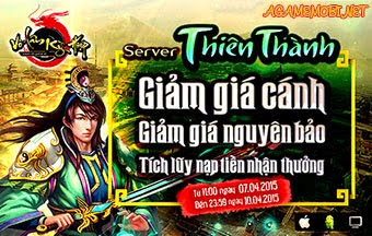 Võ Lâm Kỳ Hiệp Khai mở server mới Thiên Thành