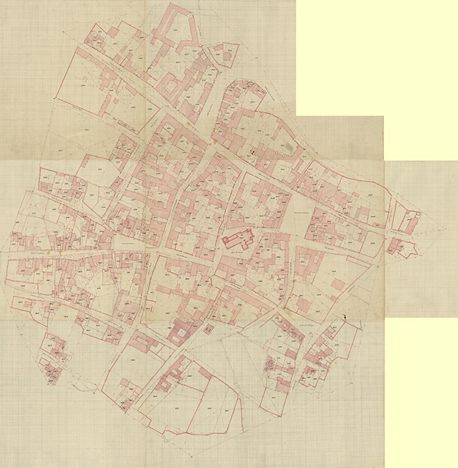 Mapa de San Martín de la Vega, año 186X.