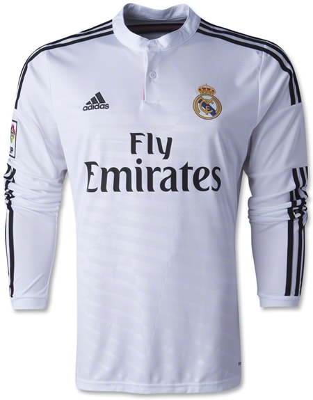 Jersey Jersey Real Madrid Home Lengan Panjang 2014-2015 Jersey Jersey Real Madrid Home Lengan Panjang 2014-2015