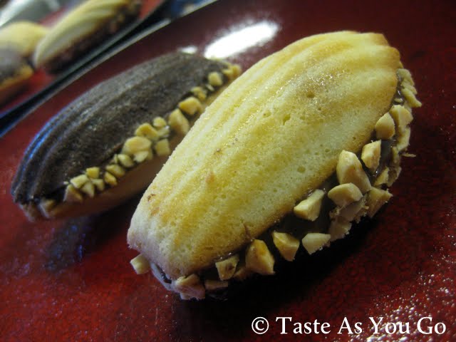Black and White Madeleine Cookies with Nutella Filling - Photo by Taste As You Go