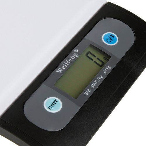  Kingzer NEW 7Kg / 7000g x 1g Digital LCD Kitchen Scales Parcel Diet Food Weight g/oz/lb