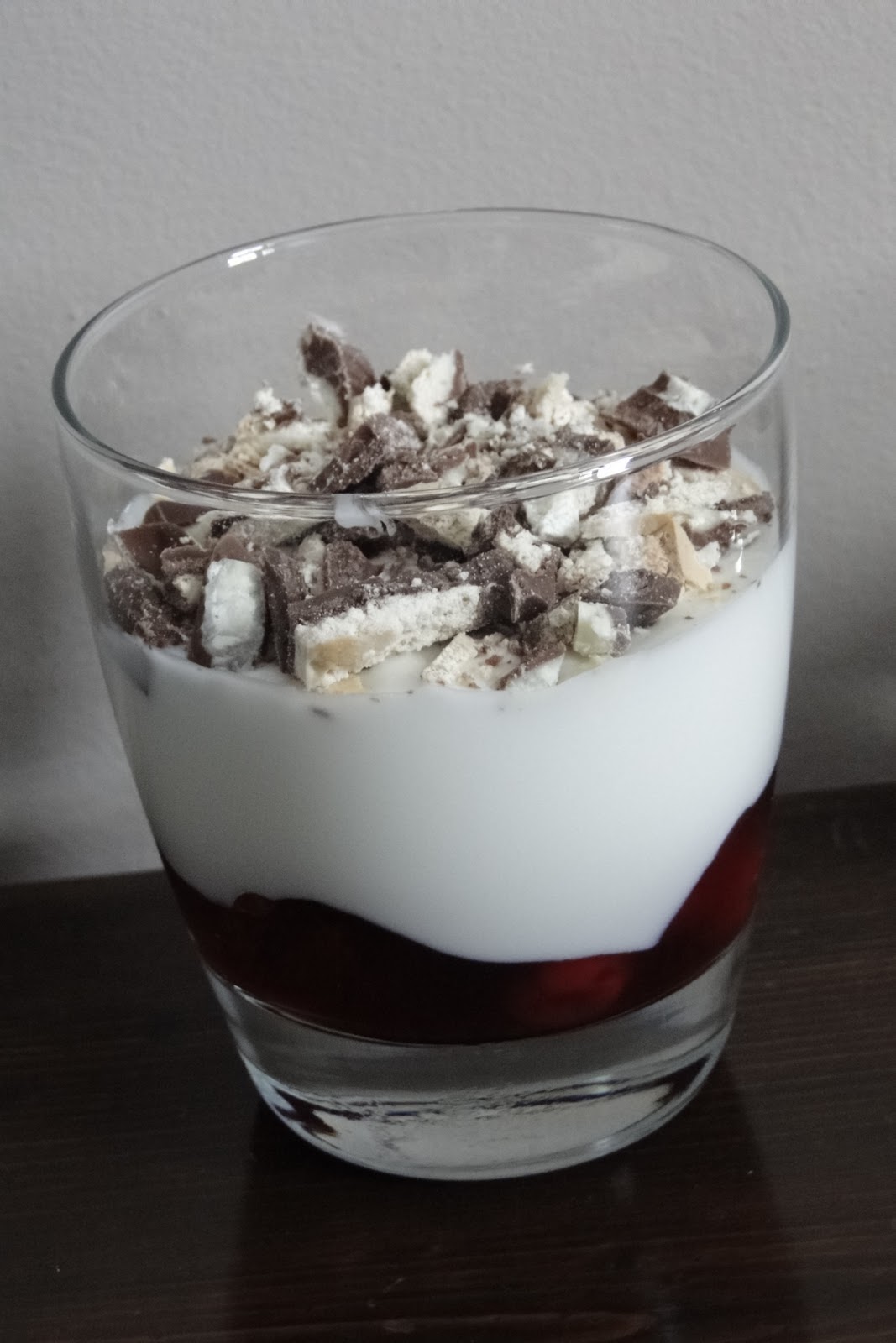 Träume nicht dein Leben - lebe deinen Traum: Kirsch-Joghurt-Schoko-Dessert