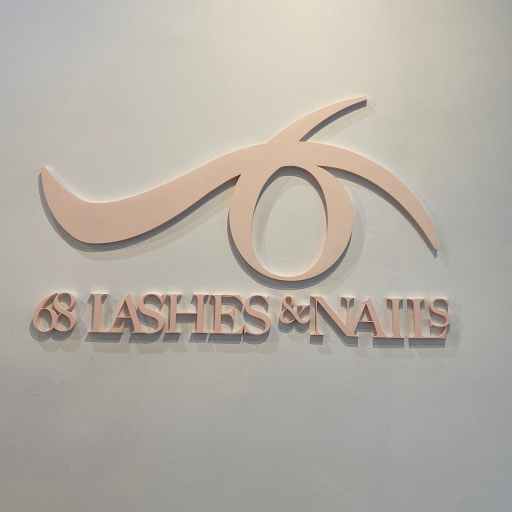 68 Lashes & Nails logo