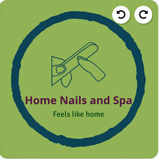 Home Nails & Spa logo