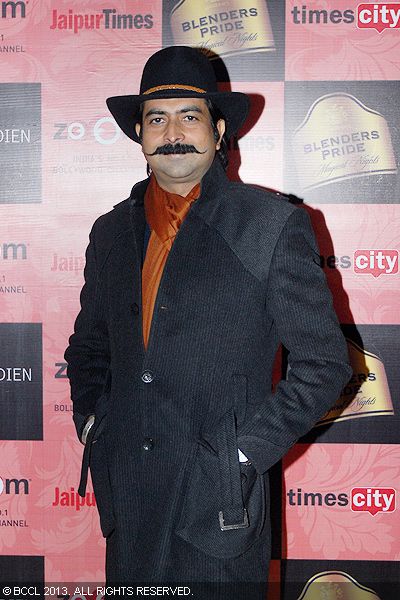 Rohit Kamra poses for the cameras during the launch party of Times Food and Nightlife Guide, Jaipur, 2013, held at Le Meridien on January 4, 2013.