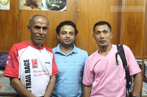 Dr. Ashish with Mr. Baikuntha Manandhar and Mr. Mahendra Man Maharjan