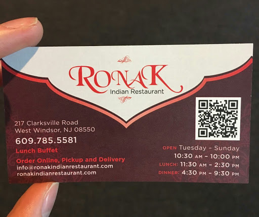 Indian Restaurant «RONAK Indian Restaurant», reviews and photos, 217 Clarksville Rd, West Windsor Township, NJ 08550, USA