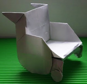 Make Easy Paper Crafts Origami Wheel Chair 3d