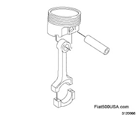 Fiat 500 USA Piston and and Connecting Rod
