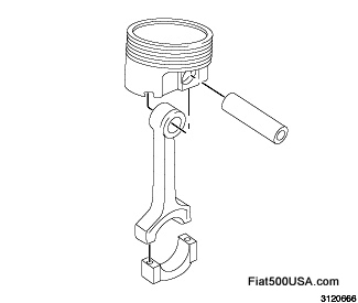 Fiat 500 USA Piston and and Connecting Rod