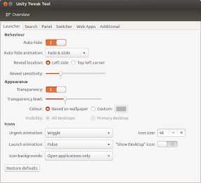 Unity Tweak Tool en los repositorios de Ubuntu Raring Ringtail