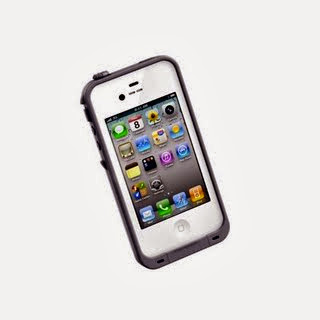 LifeProof Case for iPhone 4/4S- Retail Packaging - White/Grey