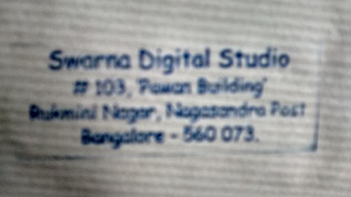 Swarna Digital Studio, #103, Pawan Building, Rumini Nagara Next To Kava Mart, Nagasndra Post, Bengaluru, Karnataka 560073, India, Photographer, state KA