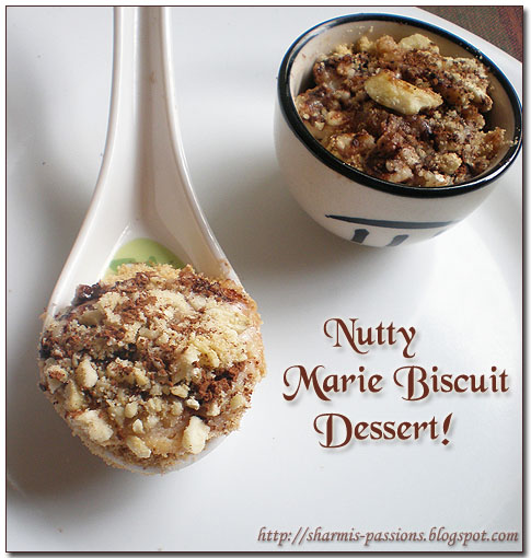 Nutty Marie Biscuit Dessert