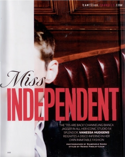 InStyle Magazine - Miss Independent - Vanessa Hudgens