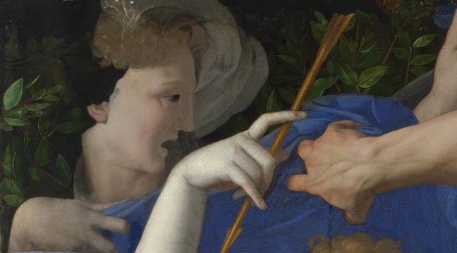 Agnolo Bronzino, An Allegory with Venus and Cupid, c. 1545, National Gallery, London, UK.