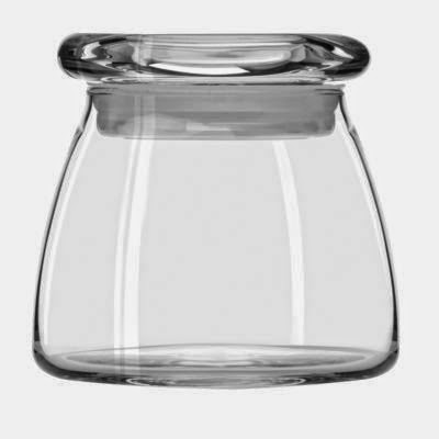  Libbey 4 oz Clear Vibe Jar with Pop Top Lid - 2.5 Inches