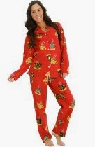 <br />Del Rossa Women's 100% Cotton Lightweight Flannel Pj Set - Long Pajamas