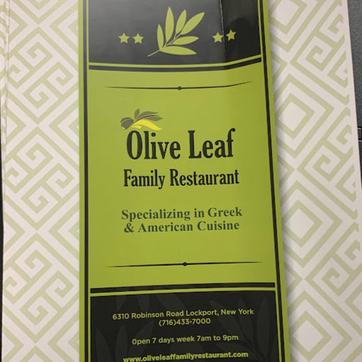Olive leaf family restaurant logo