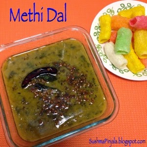 Methi Dal ~ Menthi Kura Pappu