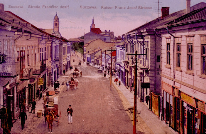 Strada Mare a Sucevei, pe la începutul veacului XX