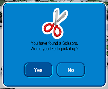 Club Penguin: Scissors Pin