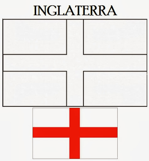 Blog de Geografia: Bandeira de Inglaterra para colorir