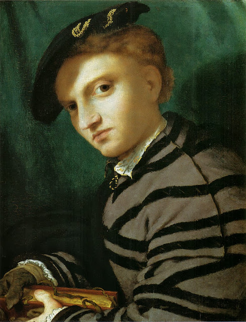Lorenzo Lotto - Portrait of a Young Man With a Book