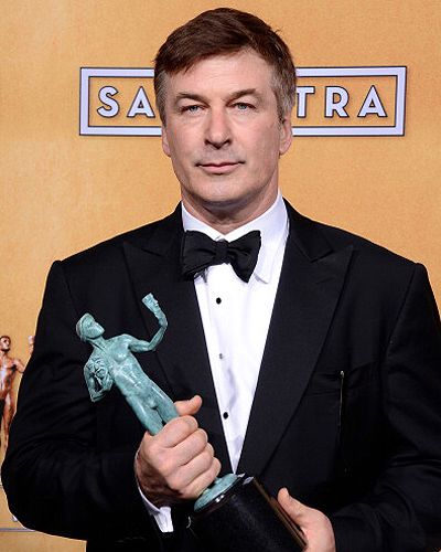 Actor Alec Baldwin was named the winner of Outstanding Performance by a Male Actor in a Comedy  Series for '30 Rock' during the 19th Annual Screen Actors Guild Awards, held at The Shrine Auditorium in Los Angeles on January 27, 2013. (Getty Images)