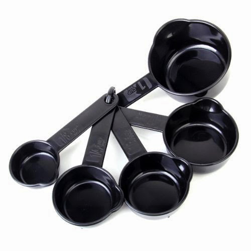  5 Piece Black Measuring Cup Set